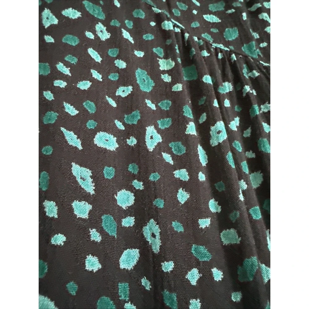 Vtg CAROLE LITTLE Dress Womens 8 Maxi‎ Art to Wear Faux Bolero 90s Boho Western - Picture 15 of 16